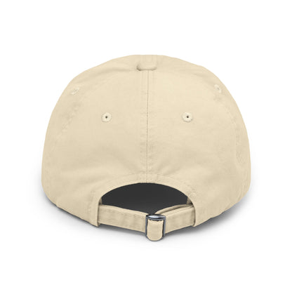"Good Job" Distressed Cap with Whimsical Alien Design